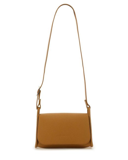 Longchamp White Le Foulonne Shoulder Bag M