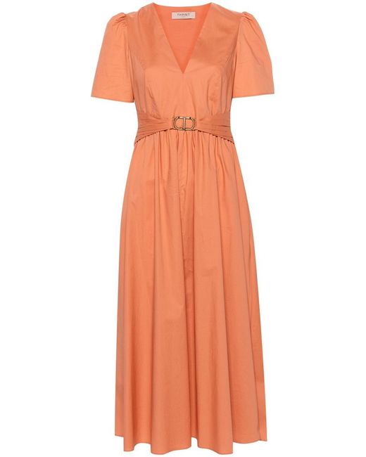 Twin Set Orange Canyon Sunset Dress