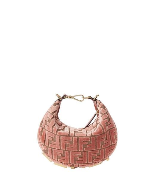 Fendi Pink Graphy Mini Hobo