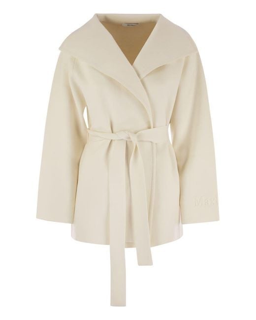 Max Mara Natural Rea - Viscose And Wool Dressing Gown Coat