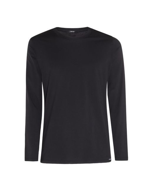 Tom Ford Black T-Shirts And Polos for men