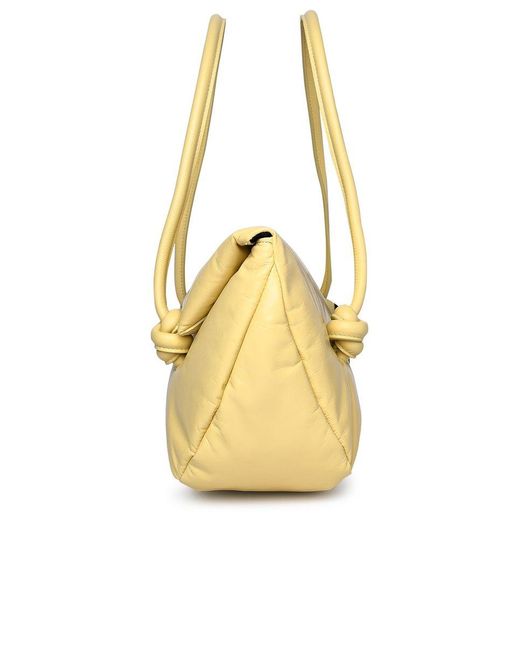 Jil Sander Metallic Yellow Leather Bag