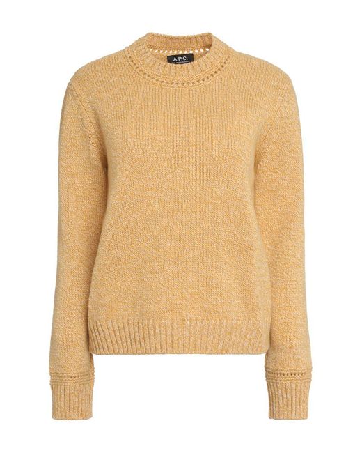 A.P.C. Natural Margery Virgin Wool Crew-neck Sweater