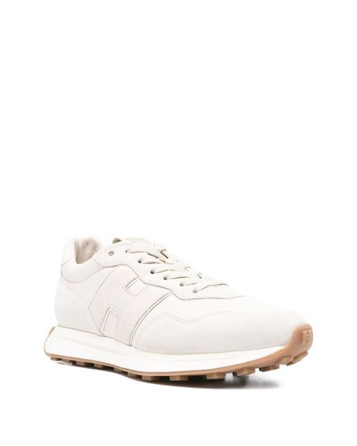 Hogan White Flat Shoes for men