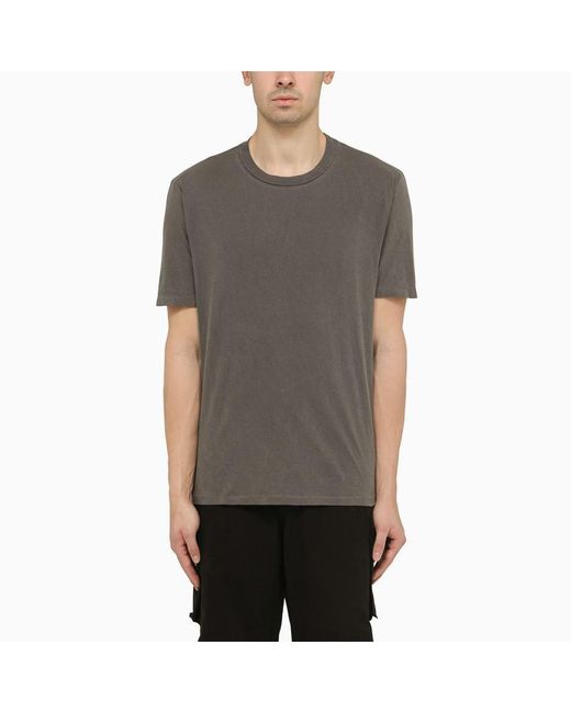 Our Legacy Gray Black Washed Out Cotton T Shirt for men