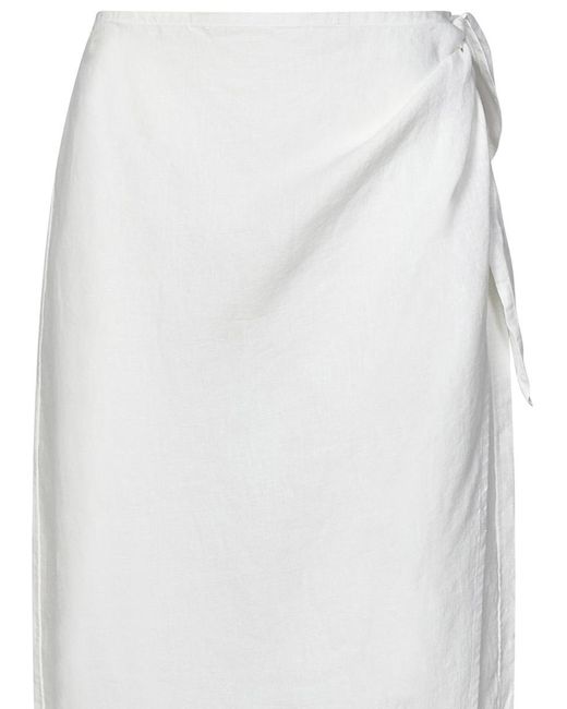 Polo Ralph Lauren White Ralph Lauren Midi Skirt