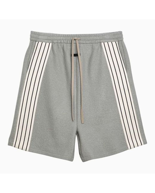 Fear Of God Gray Paris Sky Striped Wool Bermuda Shorts for men