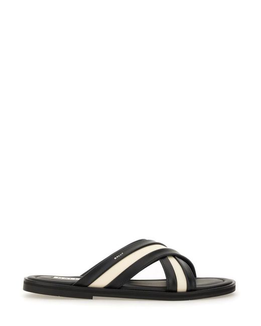 Bally Black Gherry" Slide Sandals for men