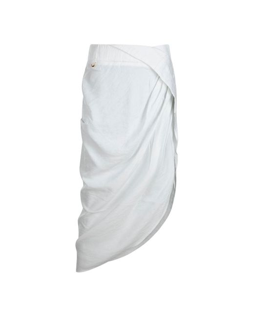 Jacquemus Gray Skirts White
