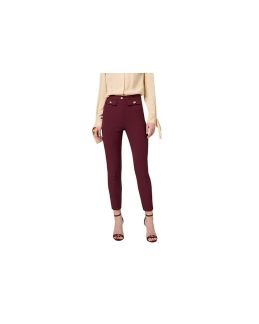 Elisabetta Franchi Red Trousers