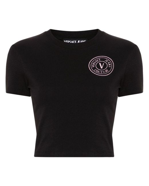 Versace Black Logo Print T-Shirt