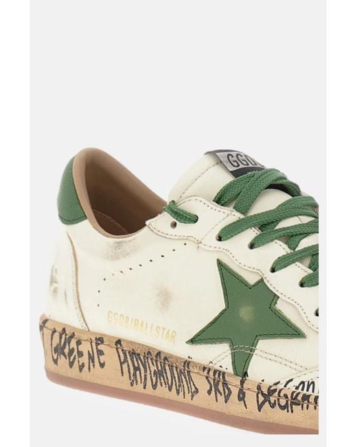 Golden Goose Deluxe Brand White "Ball Star" Sneakers for men