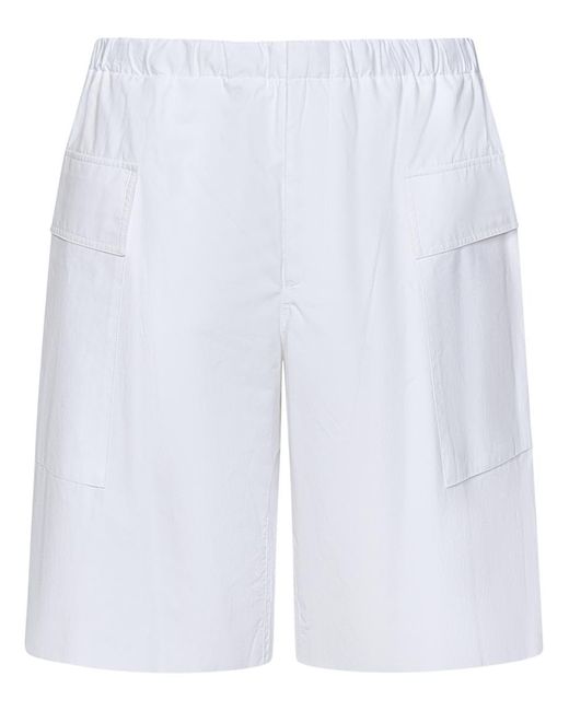 Jil Sander Shorts in White for Men | Lyst