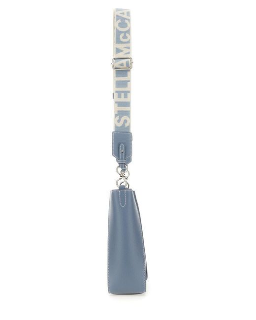 Stella McCartney Blue Shoulder Bag With Logo