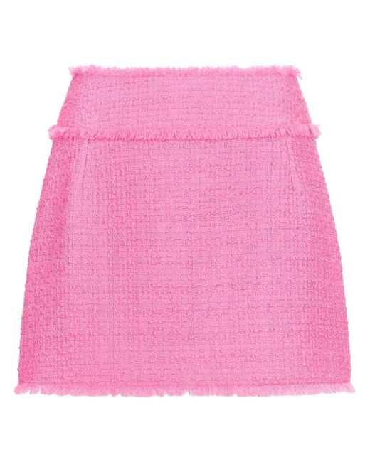 Dolce & Gabbana Pink High-Waisted Mini Skirt