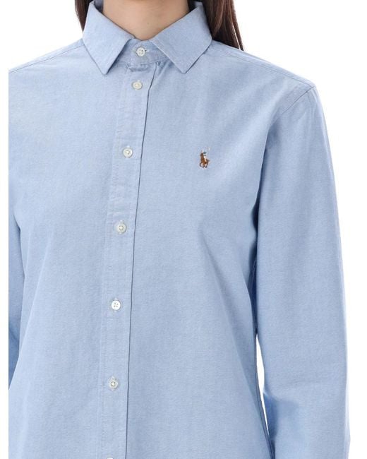 Polo Ralph Lauren Blue Classic-Fit Oxford Cotton Shirt