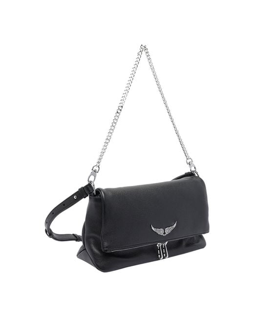 Zadig & Voltaire Black Rocky Shoulder Bag