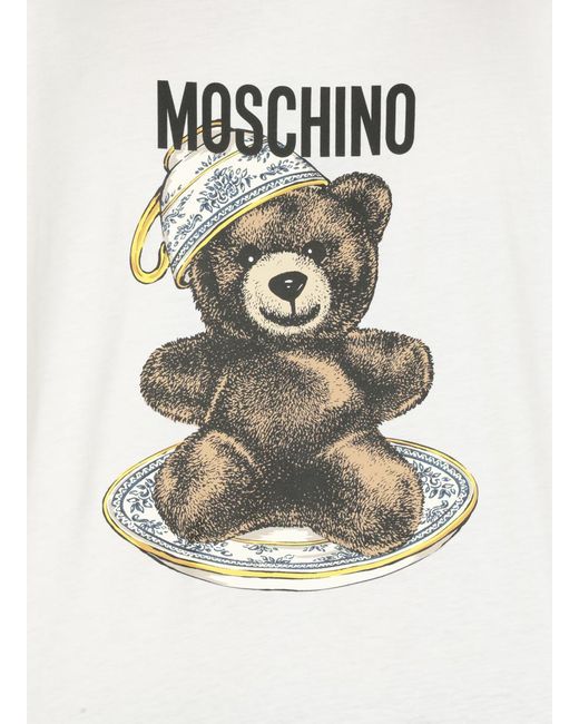 Moschino White T-shirts And Polos for men