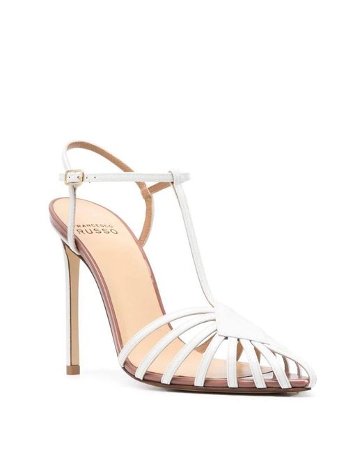 Francesco Russo White Sandals