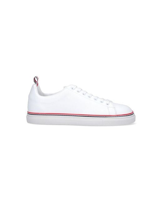 Thom Browne White "heritage" Low-top Sneakers for men