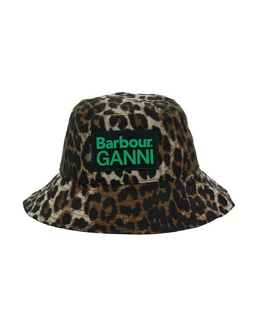 BARBOUR X GANNI Green Hats