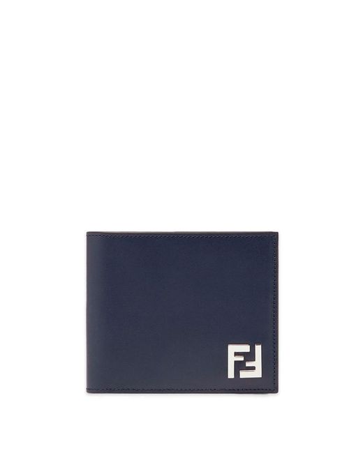 Fendi Blue Ff Squared Wallet Accessories for men