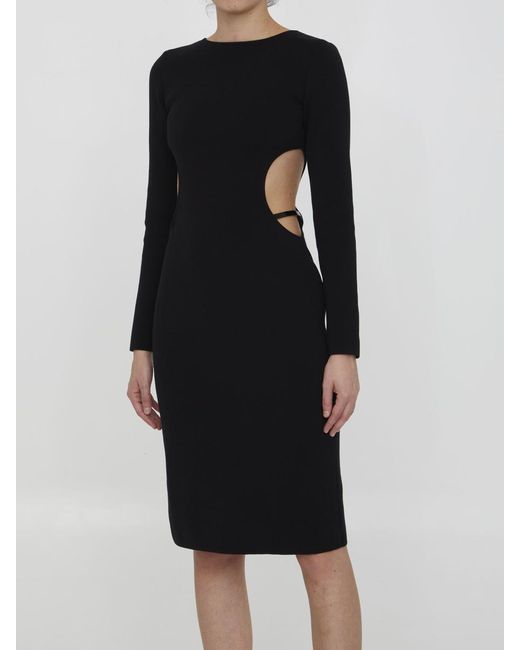 Gucci Black Cut-out Midi Dress