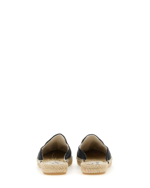 Manebí Black Sandal With Logo
