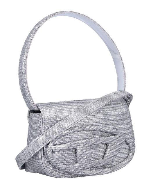 DIESEL Gray 1-Dr Lurex Shoulder Bag