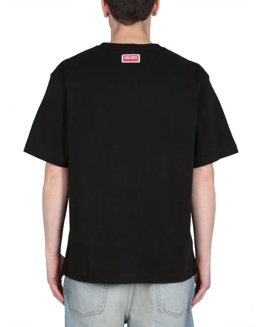 KENZO Black Tiger Varsity T-shirt for men