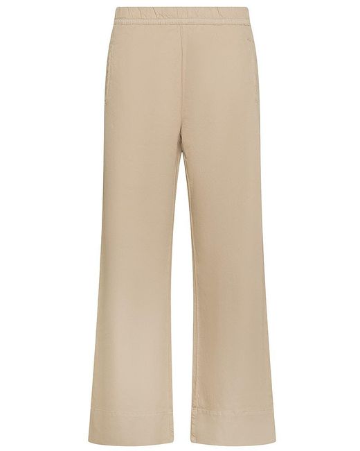 CIGALA'S Natural Relaxed Pajama Cotton Pants With Straight Leg