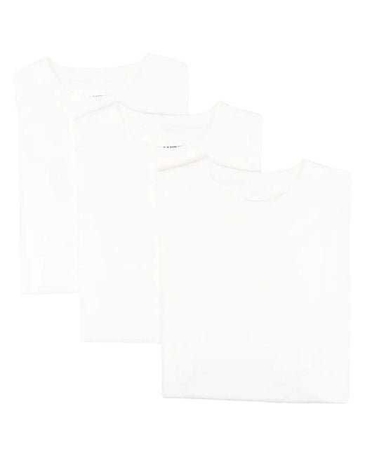 Jil Sander White T-Shirt With Ss 3Pack for men