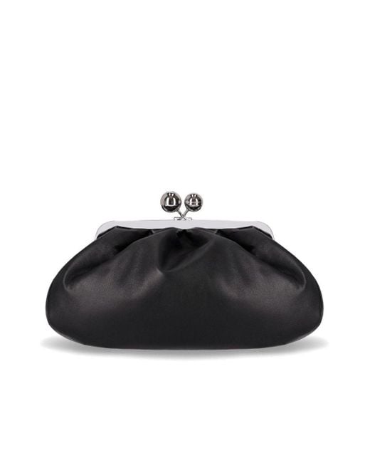 Weekend by Maxmara Black Pasticcino Cubico Medium Clutch