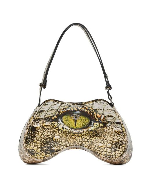 DIESEL Metallic Play Printed Shoulder Bag