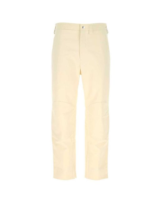 Jil Sander Natural Ivory Cotton Pant for men