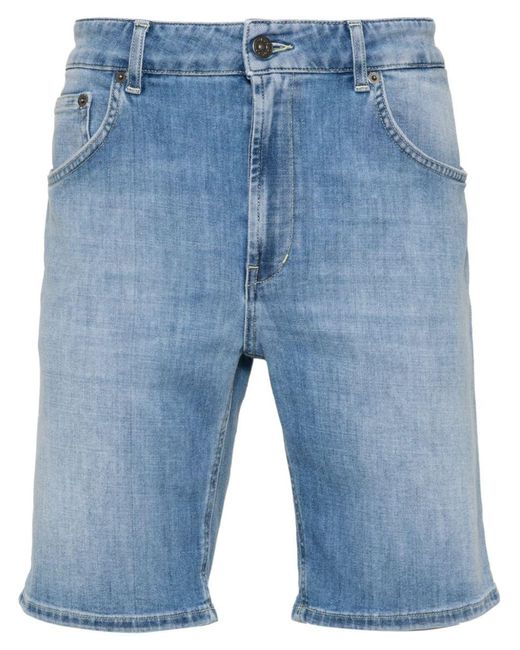 Dondup Blue Mid-rise Shorts for men