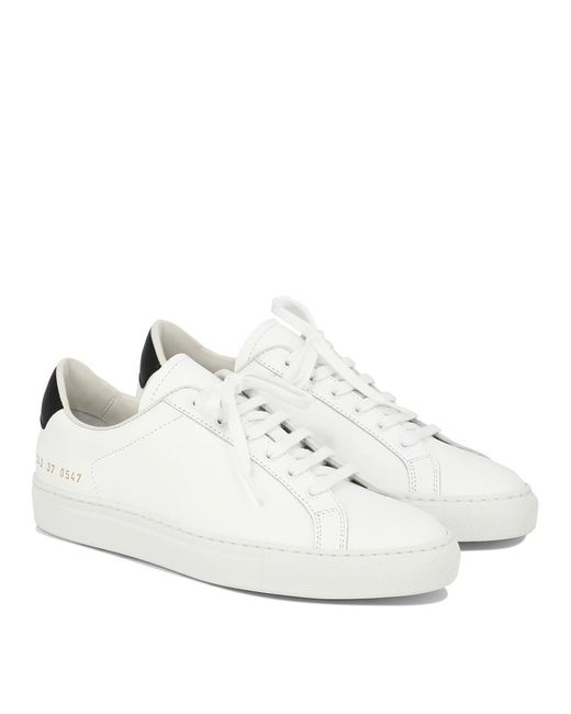 Common Projects White "Retro Classic" Sneakers
