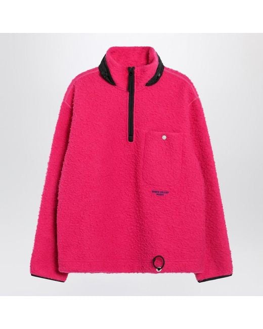 Stone Island Pink Fuchsia Sweatshirt In Wool-blend Fleece for men