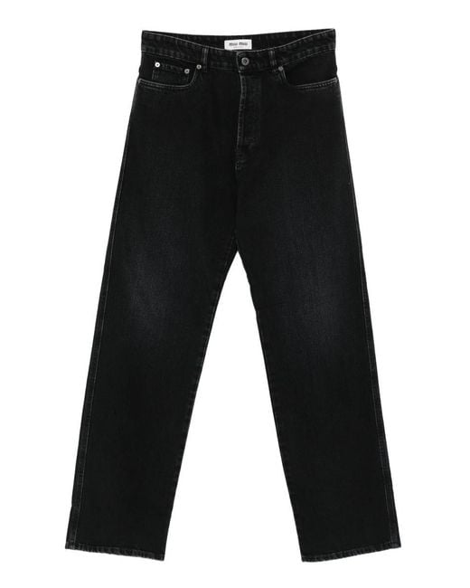 Miu Miu Black Denim Cotton Jeans