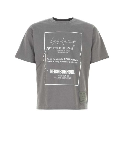 Yohji Yamamoto Gray T-Shirt for men