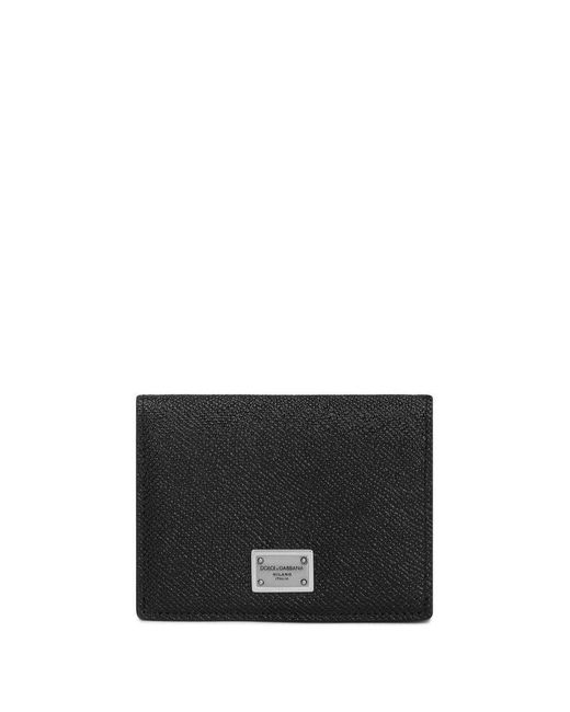 Dolce & Gabbana Black Card Holder With Logo for men