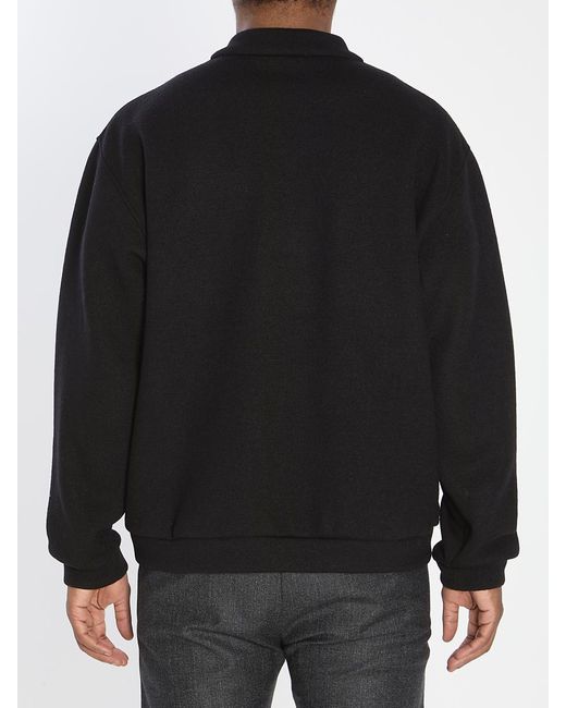 Barena Black Gabier Lanoso Outerwear for men