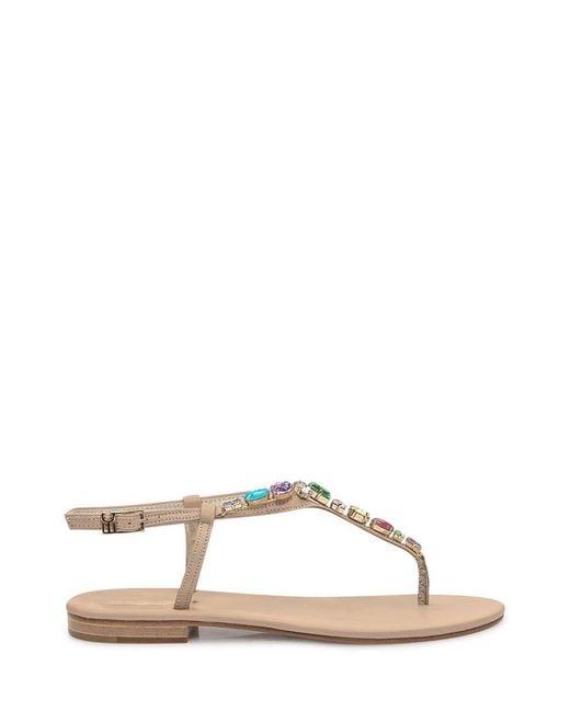 Emanuela Caruso Natural Fishbone Thong Sandals