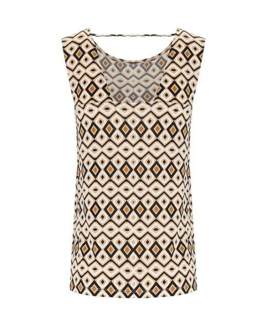 Max Mara Natural Ersilia Multicolored Top