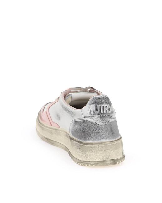 Autry White Medalist Low Super Vintage Sneakers
