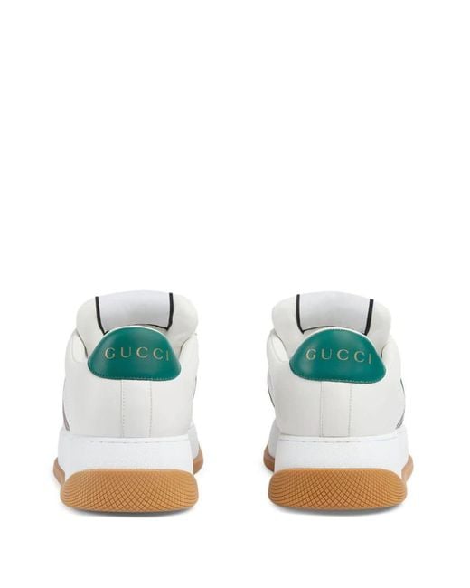 Gucci Blue Leather Sneaker Shoes for men