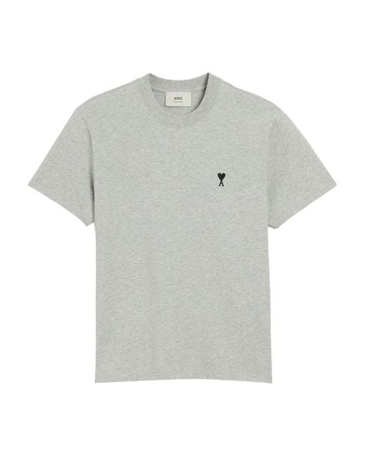 AMI Gray T-Shirts And Polos for men
