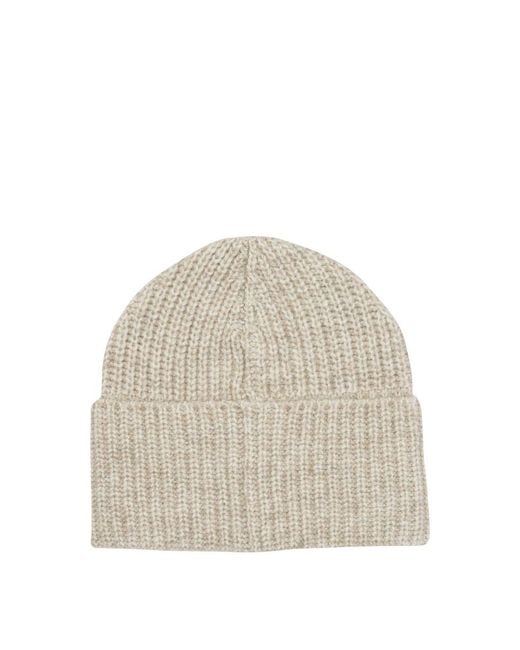 Brunello Cucinelli Natural Wool, Alpaca And Cashmere Beanie for men