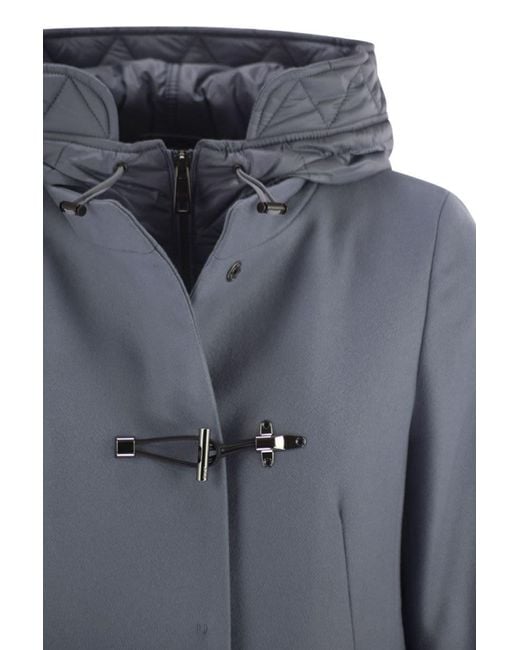 Fay Gray Toggle Coat In Wool Cloth