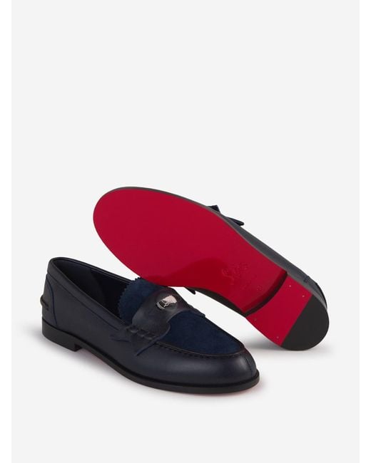 Christian Louboutin Blue Penny Donna Loafers